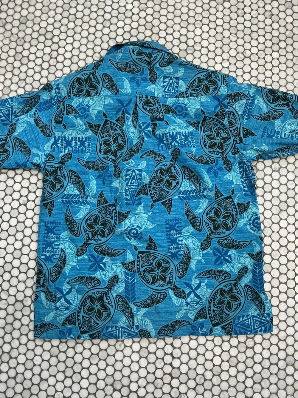 AISOKULA Fiji Turtle Blue Aloha Bula Shirt Men’s Size S - Picture 3 of 10